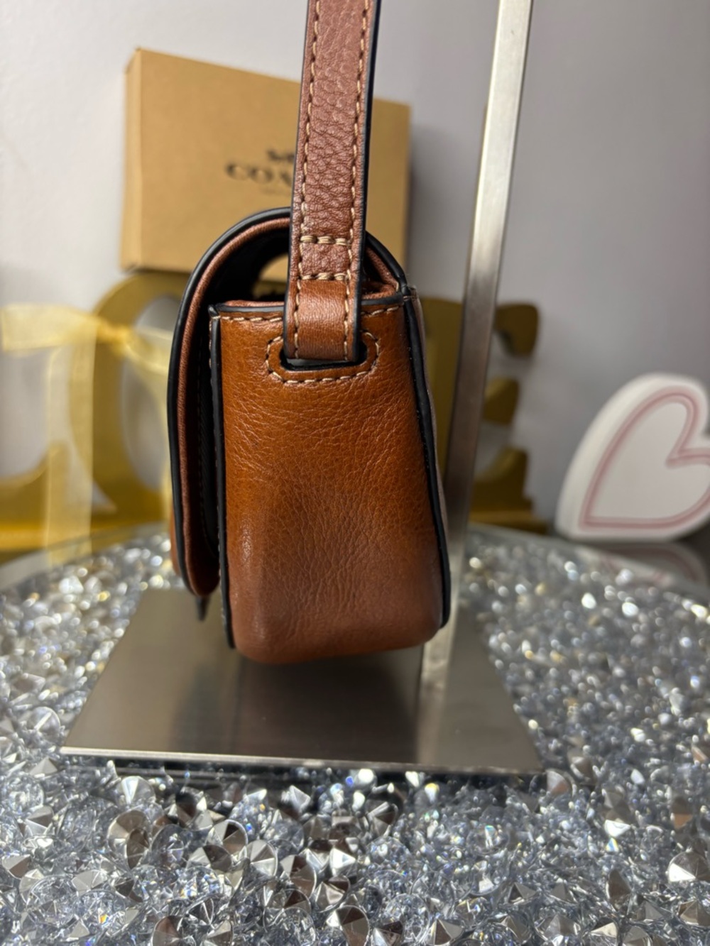 Fossil Harwell Small saddlebag Crossbody Bag NWOT - Picture 6 of 13